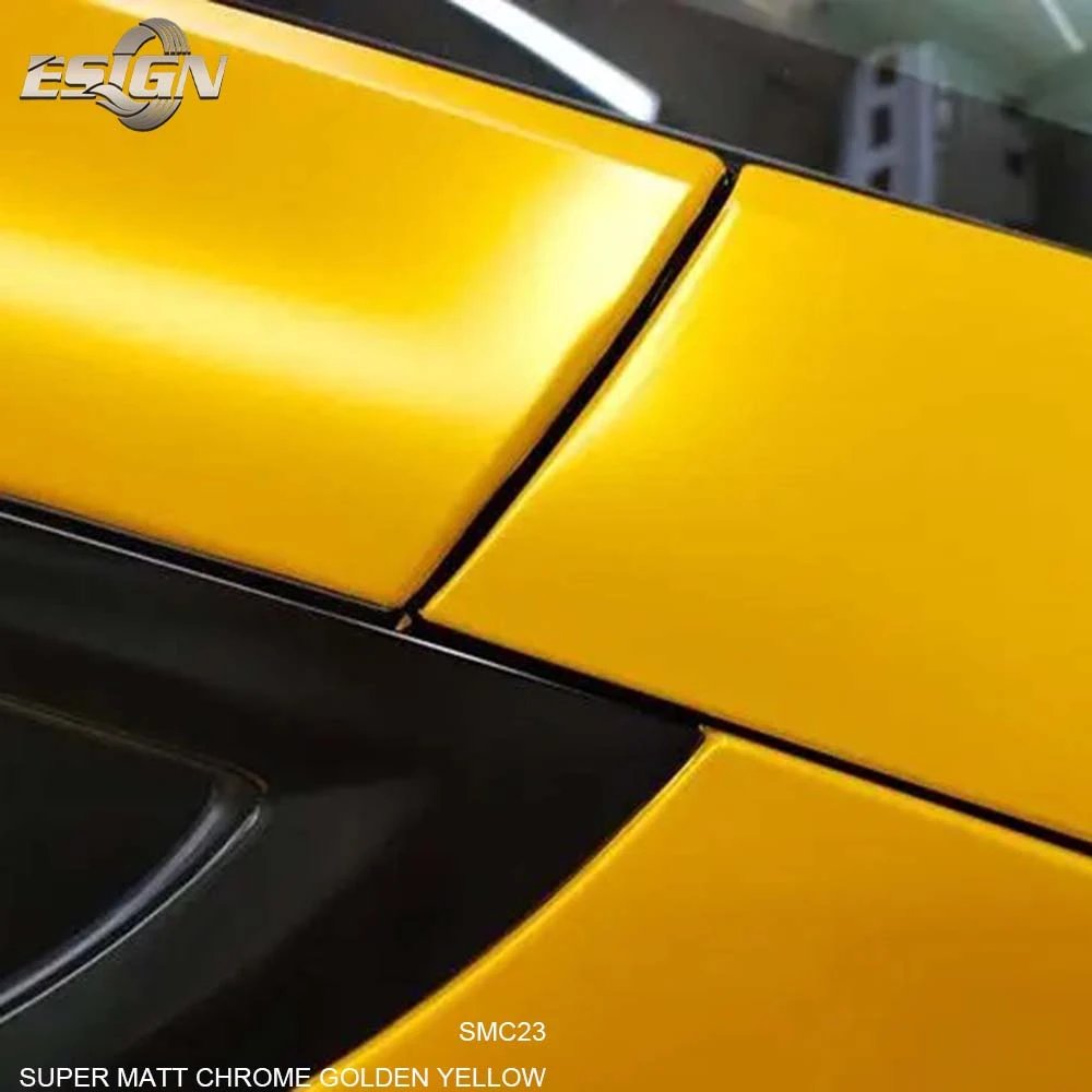 ICE FILM MATT GOLDEN YELLOW Car Wrap Vinyl Roll Full Body Self-stick Waterproof Outdoor Car Cover Film