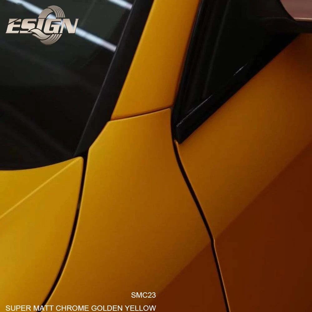 ICE FILM MATT GOLDEN YELLOW Car Wrap Vinyl Roll Full Body Self-stick Waterproof Outdoor Car Cover Film