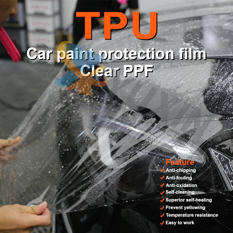 Top Quality PPF 6.5~10mil Thick Instant Self Healing Auto Shield PPF Glossy TPU Anti Yellow Brand PPF Car Films