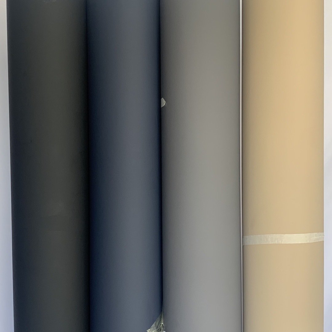 matte/ shiny soft touch anti-Scratch metallic PVC Decorative Film for vacuum membrane wrapping profile