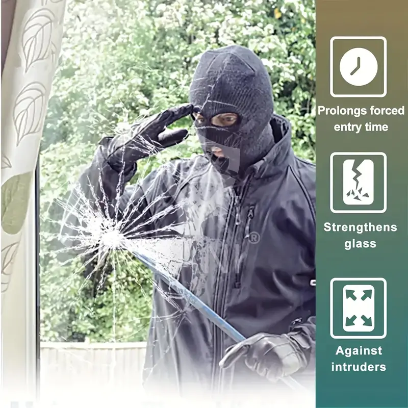 Carlise Anti theft window security and safety film, glass protection, solar control, transparent window color film