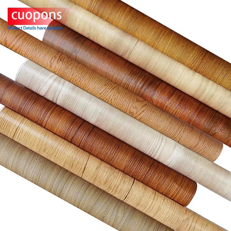 High quality Home Decorative PVC Foil for Cabinet Doors Wood Grain pvc film Self-Adhesive pvc membrane film