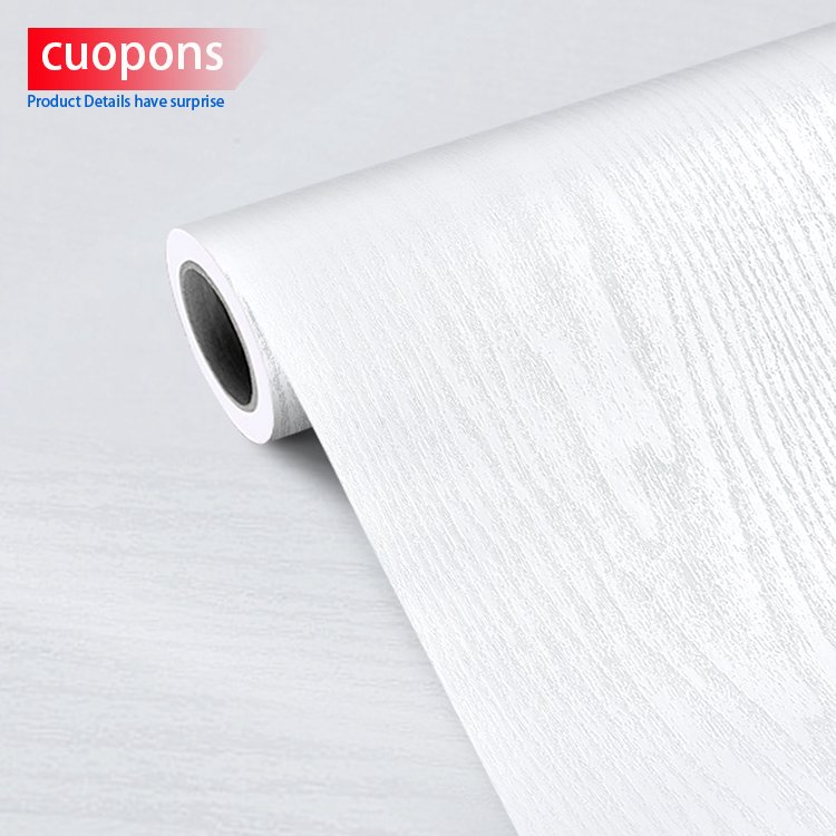 High quality Home Decorative PVC Foil for Cabinet Doors Wood Grain pvc film Self-Adhesive pvc membrane film
