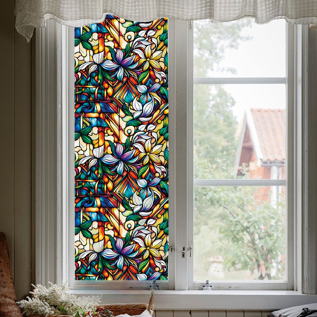 Customized Mobile Homes apartment Decorative Pvc Privacy Frosted Window Self-Adhesive Film