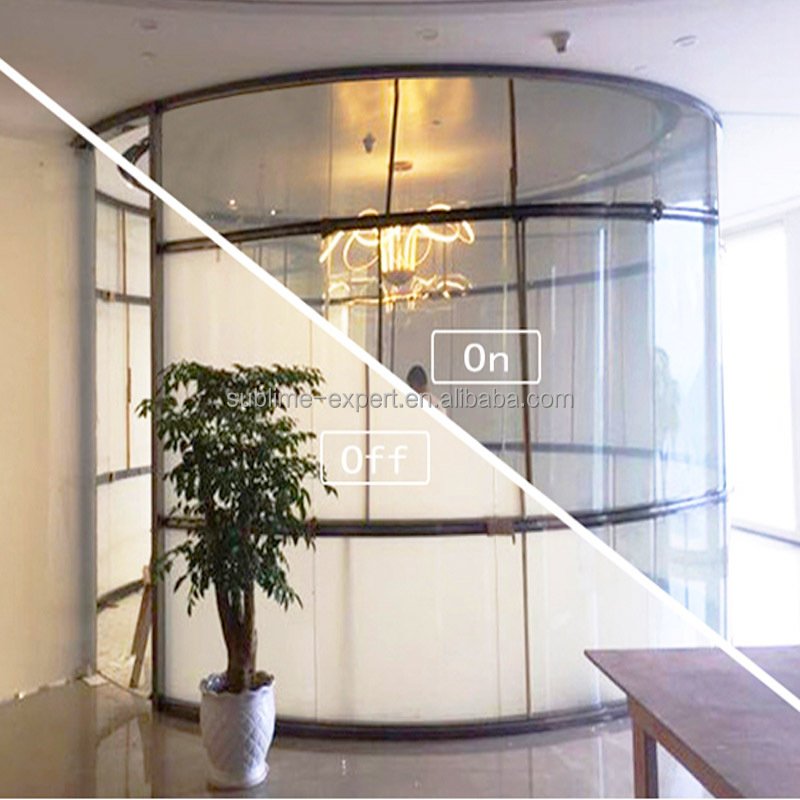 Partition PDLC Electrochromic Glass Tint lamina Pdlc Switchable Tint Privacy Electronic Smart Window Smart Tint PDLC Glass Film