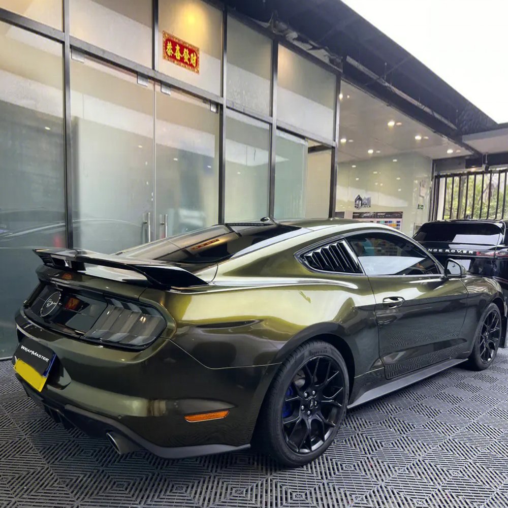 WRAPMASTER 1.52*17m PET Ghost Midnight Gold Color Shift PVC Full Body Vinyl Wrap Car Films Car Sticker