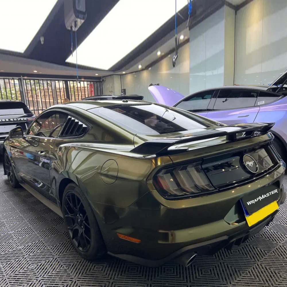 WRAPMASTER 1.52*17m PET Ghost Midnight Gold Color Shift PVC Full Body Vinyl Wrap Car Films Car Sticker