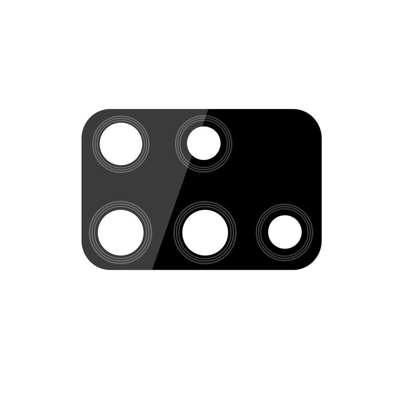 Camera glass round camera glass lens security camera screen-printed tempered glass