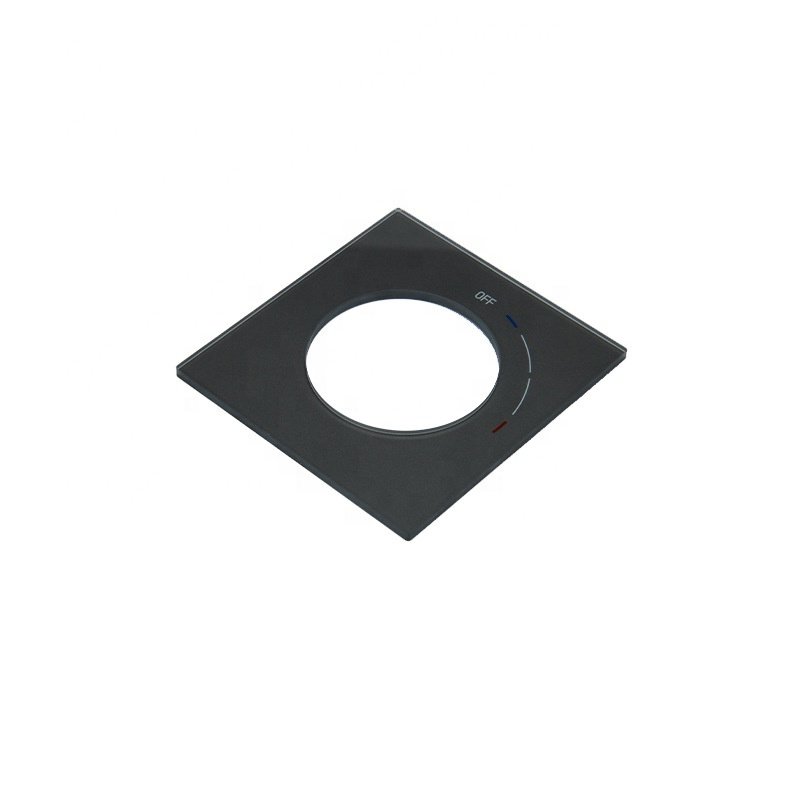 Camera glass round camera glass lens security camera screen-printed tempered glass