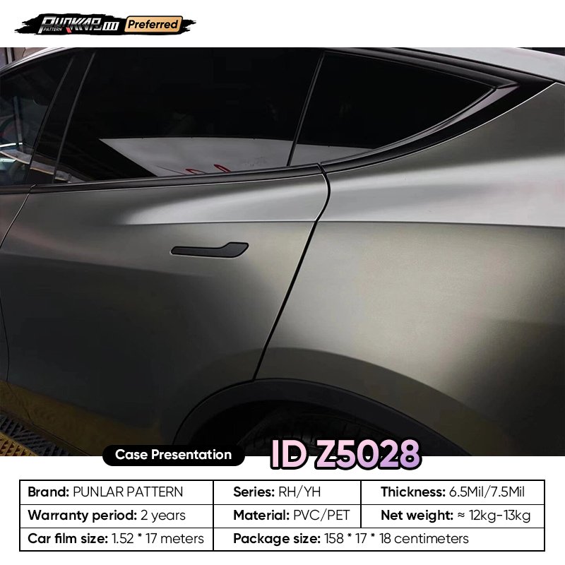 Sparkling Heavy Metal Black Car Wrap Vinyl PET High-Gloss PVC Film 1.52CM Width Car Stickers Waterproof Color-Changing Film