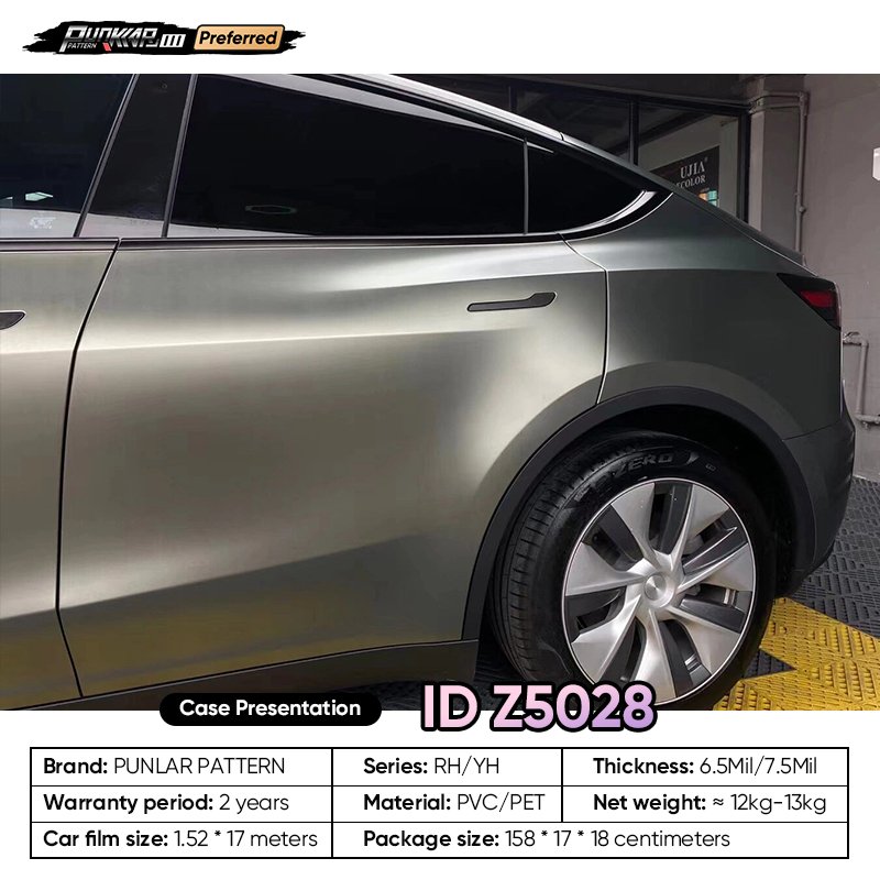 Sparkling Heavy Metal Black Car Wrap Vinyl PET High-Gloss PVC Film 1.52CM Width Car Stickers Waterproof Color-Changing Film