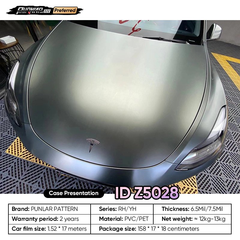 Sparkling Heavy Metal Black Car Wrap Vinyl PET High-Gloss PVC Film 1.52CM Width Car Stickers Waterproof Color-Changing Film