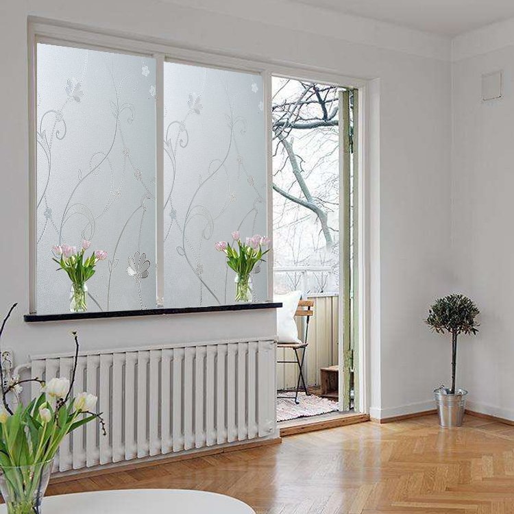 Self Adhesive Frosted Window Film Waterproof window glass film privacy protection vintage home Decoration