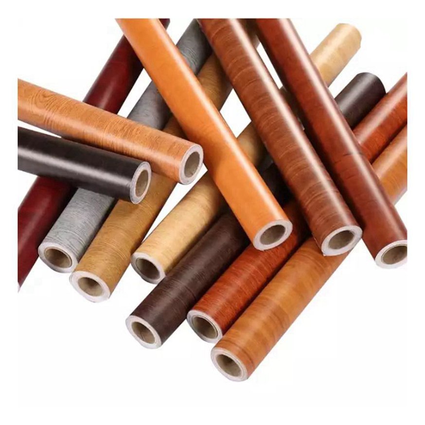 Lonmay manufacturer Wood Grain Pattern PVC Decorative Film for Cabinet ceiling Panels pvc film for panel door
