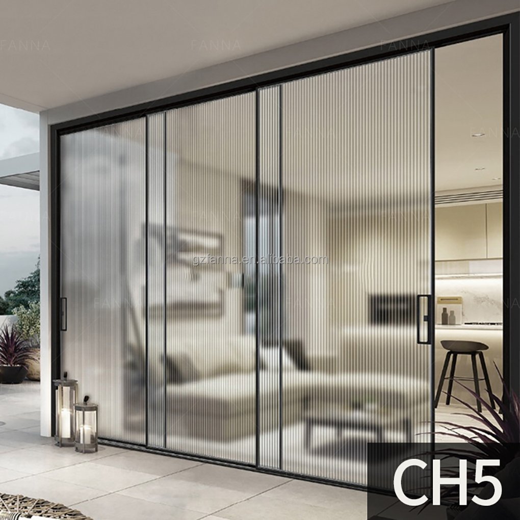 PET New Design 3D Reeded Glass Decorative Film Privacy Frosted Static Cling Window Film For Office/Home