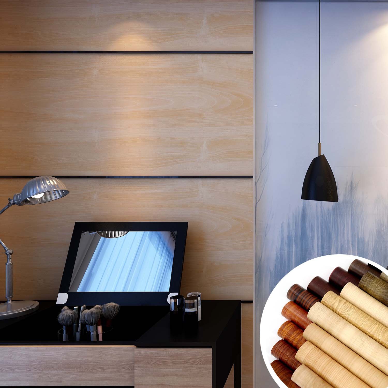 factory direct sales pvc film/foil WOOD Grain decorative filmes for MDF board
