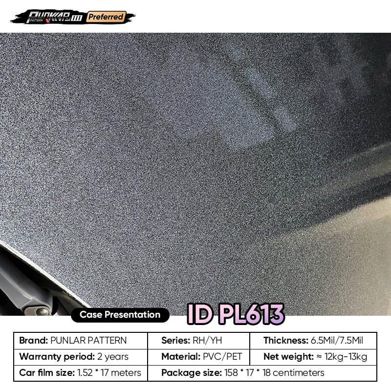 Customizable OEM Diamond Pearl Black Car Wrap Vinyl PET High-Gloss PVC Film 1.52Wide Car Stickers Waterproof Color-Changing Film