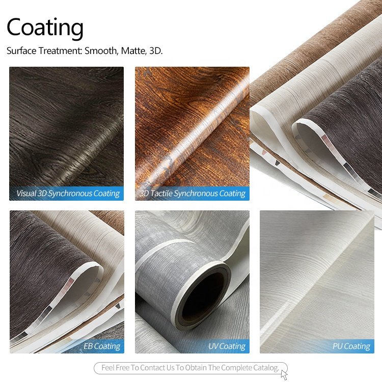 ZHICAI Wood Design Decorative Paper Furniture Laminating Film Finish Foil Paper for Furniture HPL MDF Laminating