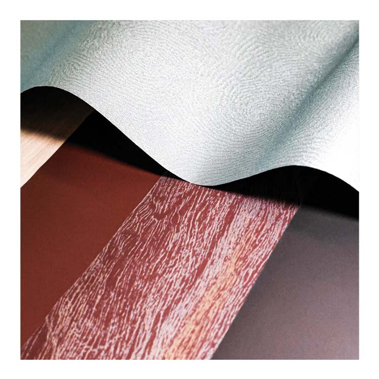Small MOQ PVC PP TPO PEF sitara decoration film without adhesive EB Treatment for 2D flat lamination 2D metal lamination
