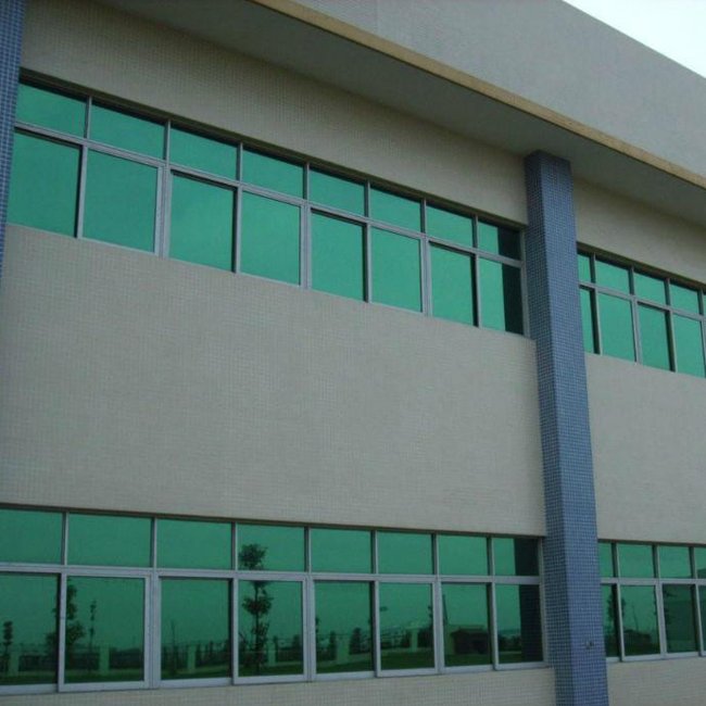 PVC uv resistant building film blue to purple color window tinted film thermal Heat insulation non-viscose PET