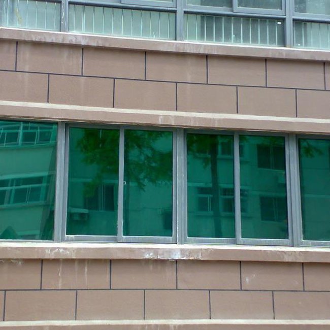 PVC uv resistant building film blue to purple color window tinted film thermal Heat insulation non-viscose PET