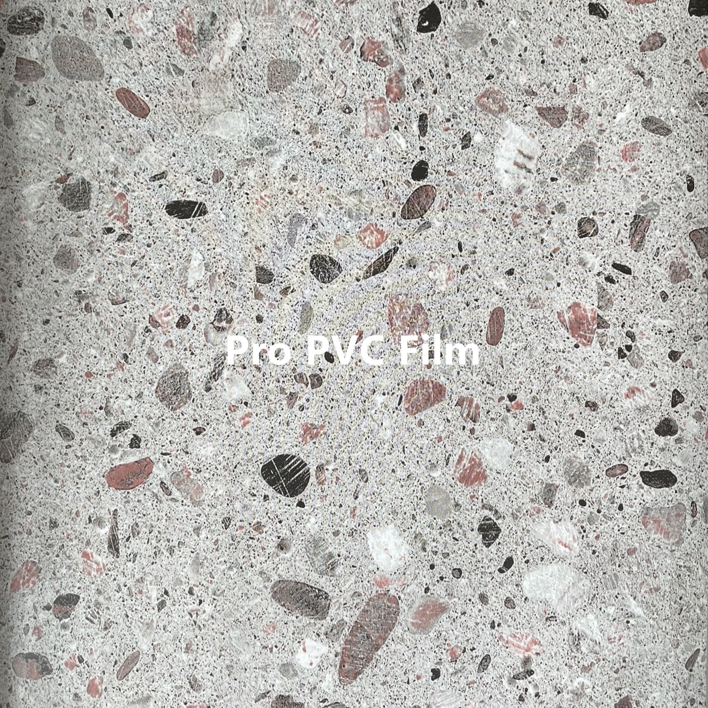 Hot Selling Stone/Cement Designs Decorative PVC Film Laminate Vacuum Press on MDF Door/Furniture/Panel