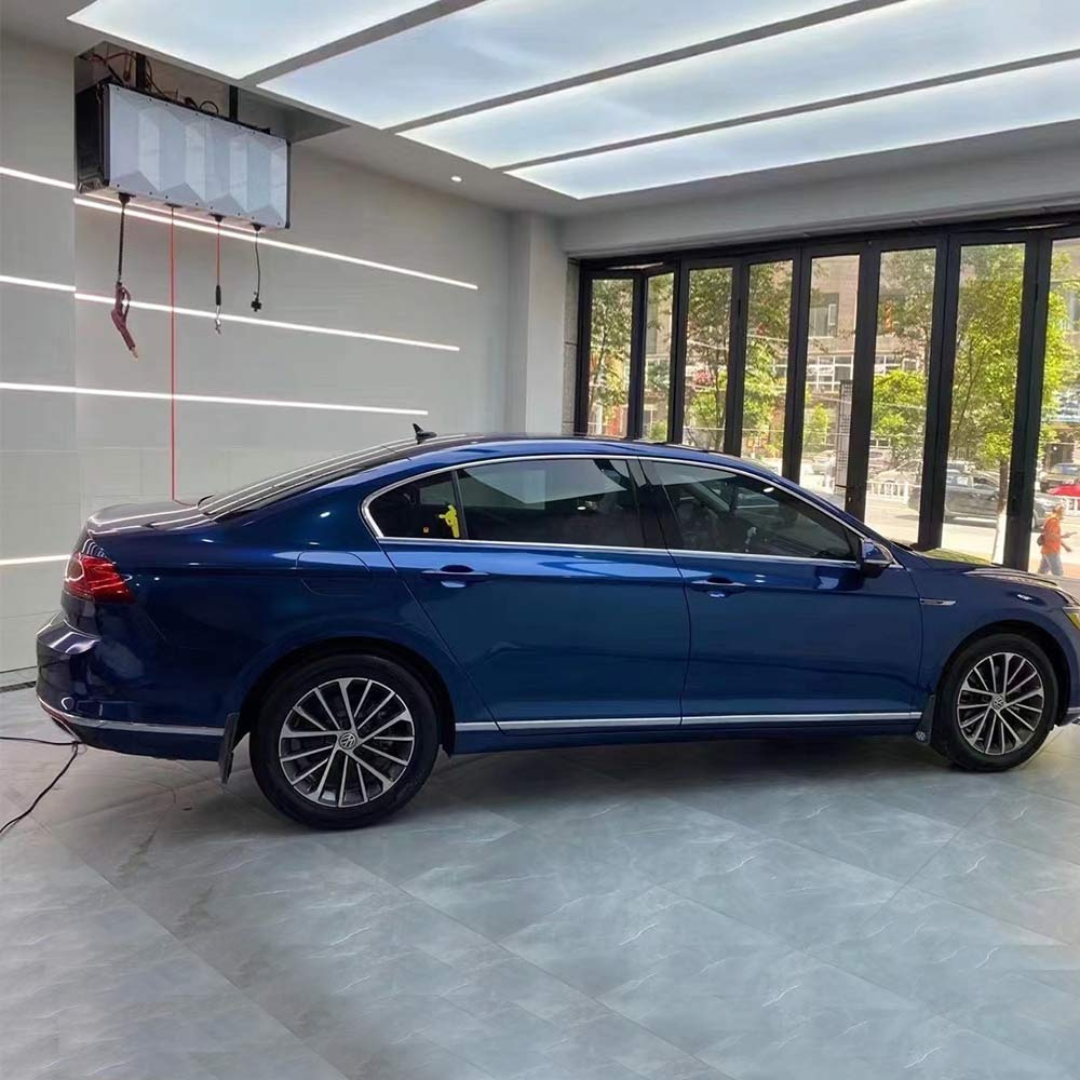 Glossy Metallic lndigo Blue Vinyl Wrap car wrap vinyl color OEM Factory price decorative films color-changing car tpu film