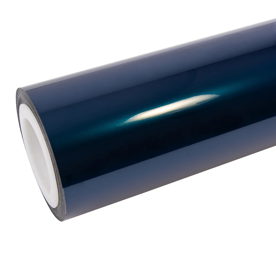 Glossy Metallic lndigo Blue Vinyl Wrap car wrap vinyl color OEM Factory price decorative films color-changing car tpu film