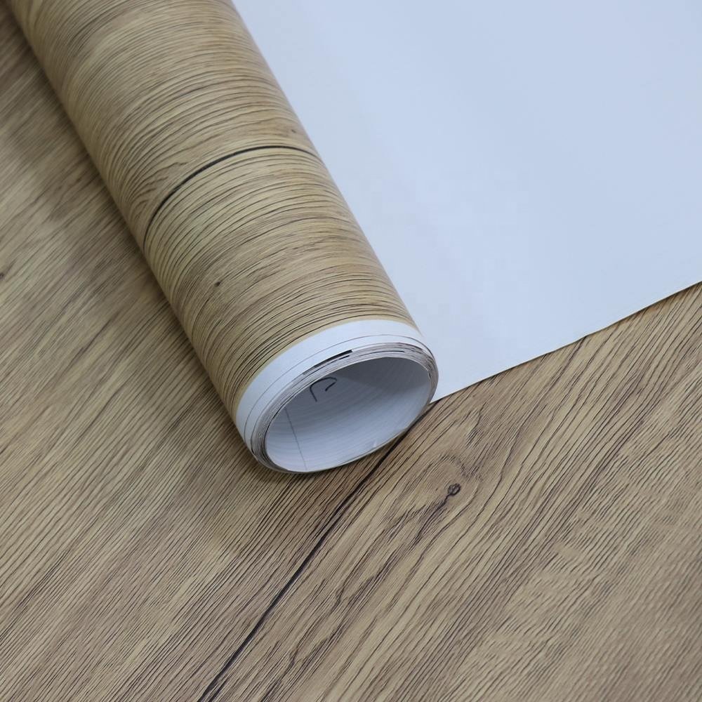 0.44 mm Wood Grain PVC Film Membrane Foil Vacuum Pressing PVC Interior Film Furniture PVC Film for Vacuum Press