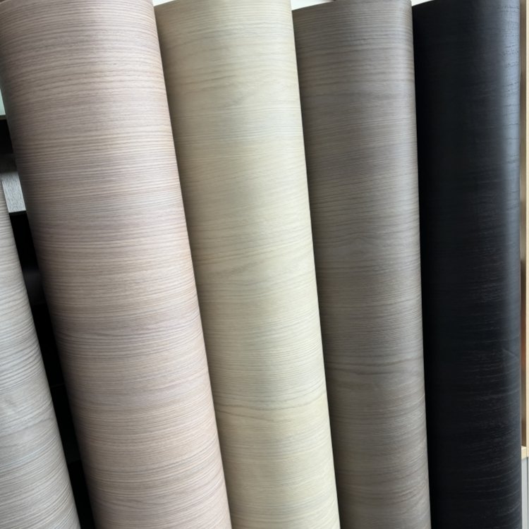 New solid wooden veneer UV surface anti scratch Oil resistant PVC protective film for door wall furniture