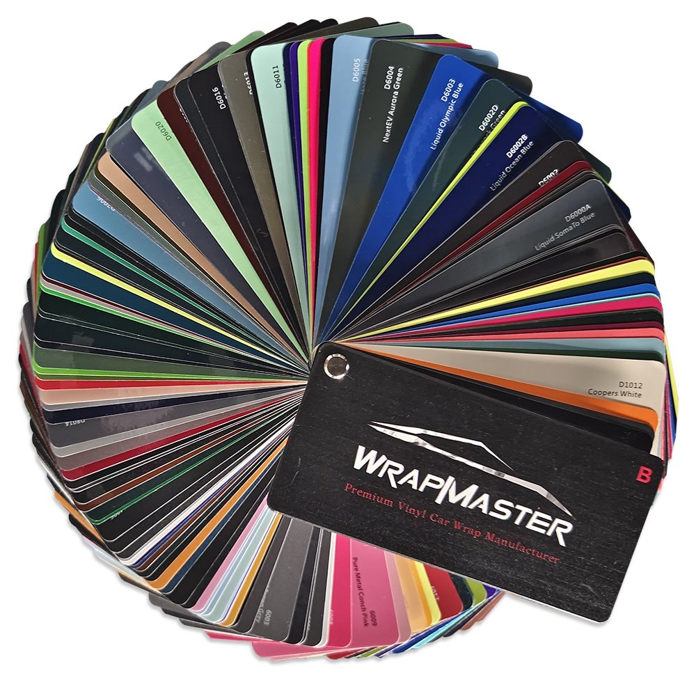 WRAPMASTER A Set Of Catalogue Sample Books Vehicle Body Vinyl Swatch Book Auto Car Stickers