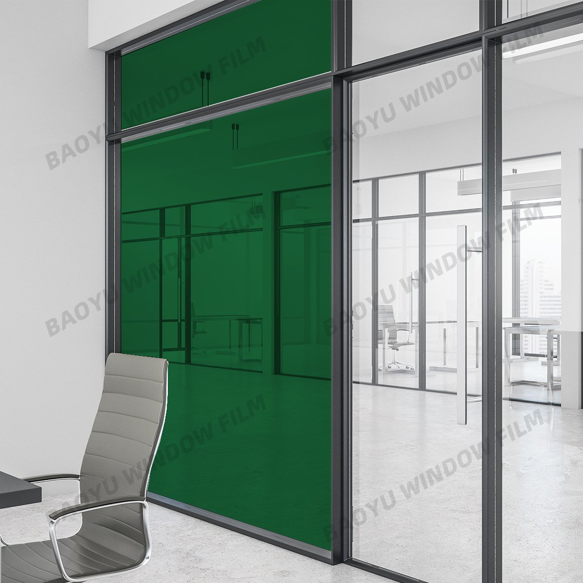 Block UV Beautiful Decorative film colorful transparent color film Dark green