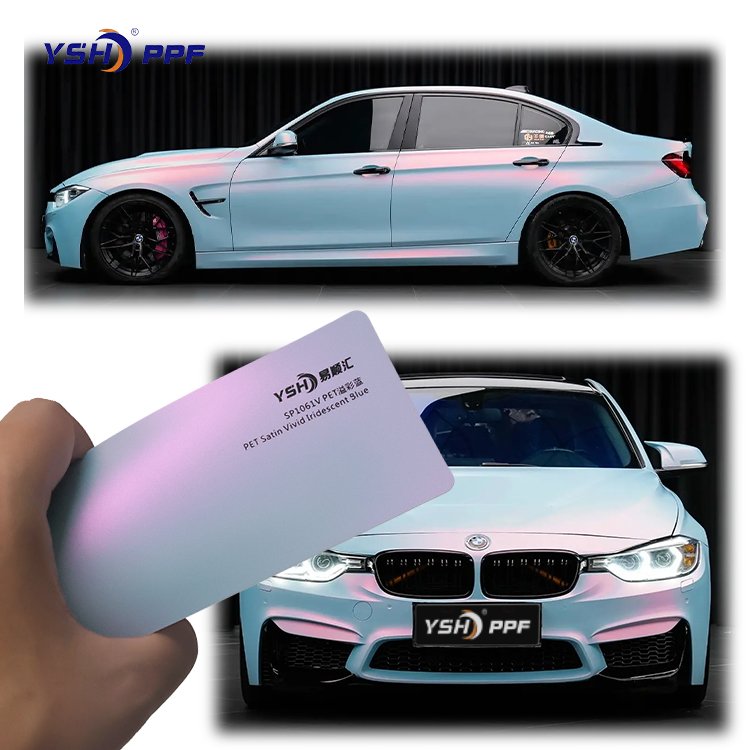 factory supply PET PPF Color high gloss anti scratch uv wrap vinyl tint car decorative film
