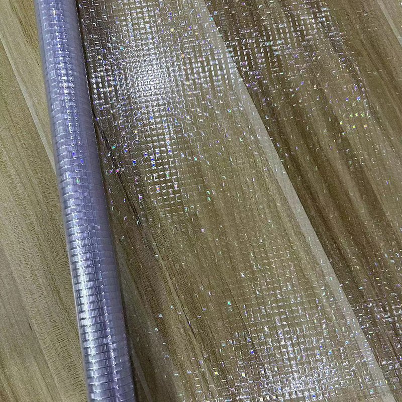 Colorful Modern Embossed PVC Glass Film 40cm Width Stylish and Elegant Decorative Roll for Hotel Spaces