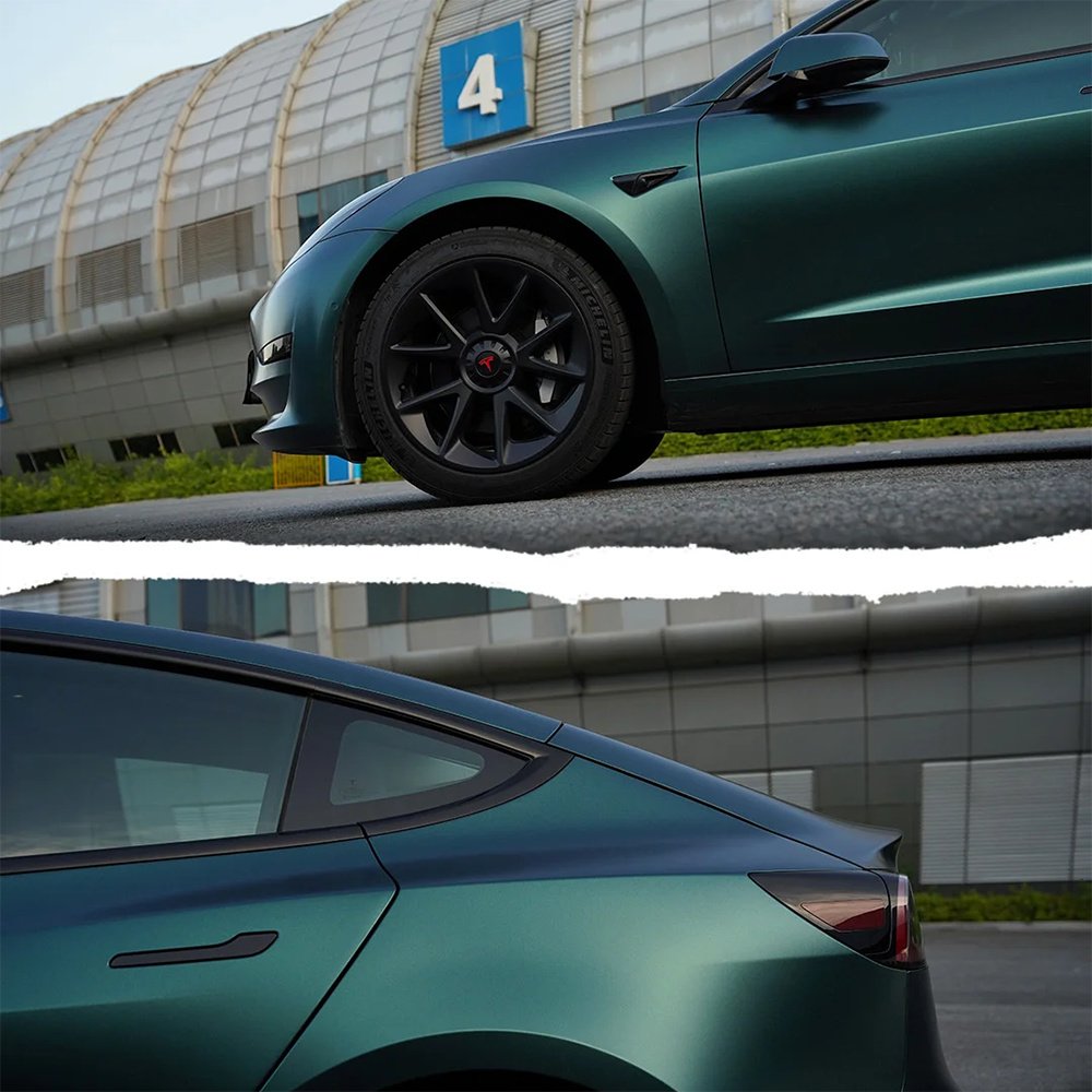1.52*17m Best selling Color Metallic Dark Green Car decoration Wrapping Vinyl Film Satin Car Wraps