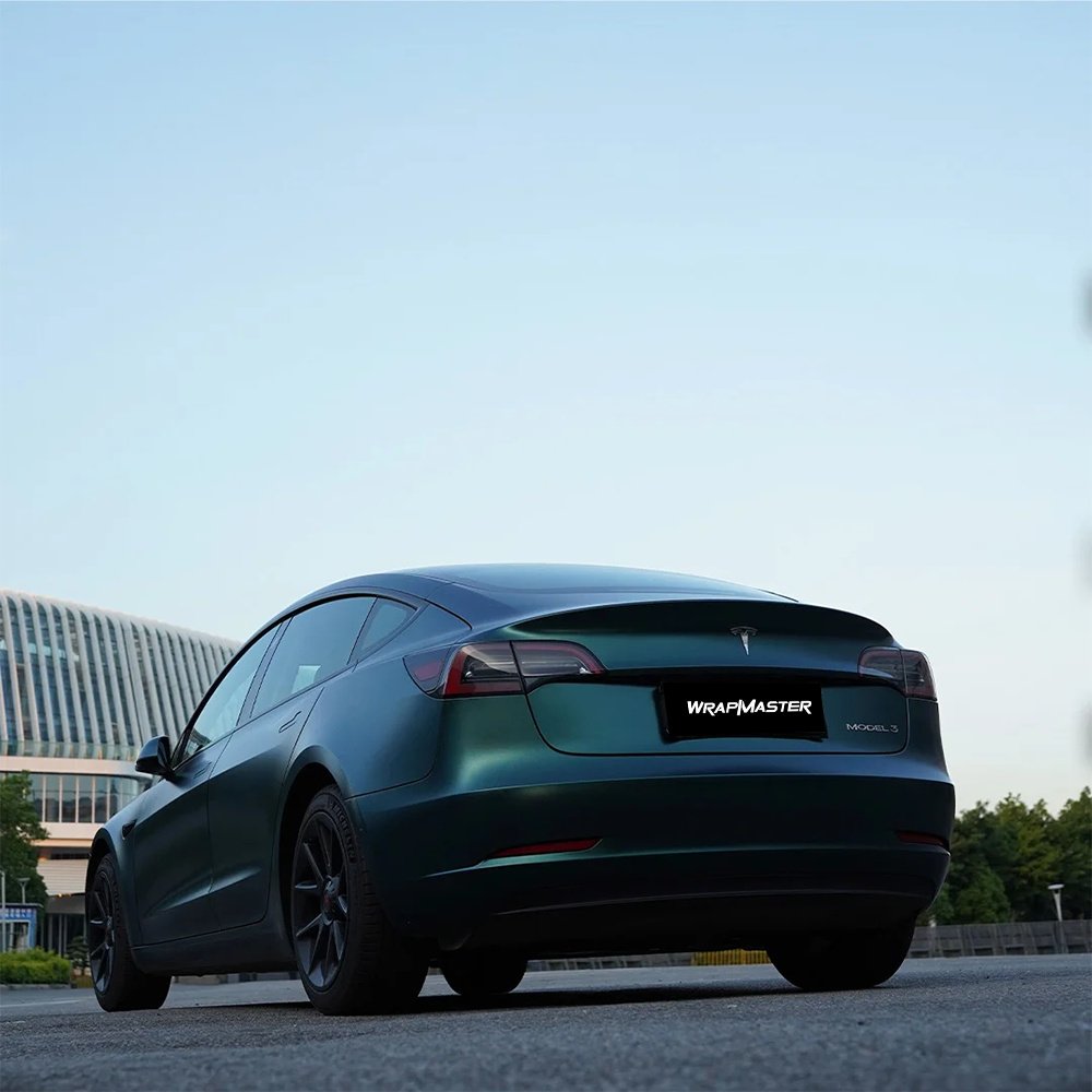 1.52*17m Best selling Color Metallic Dark Green Car decoration Wrapping Vinyl Film Satin Car Wraps