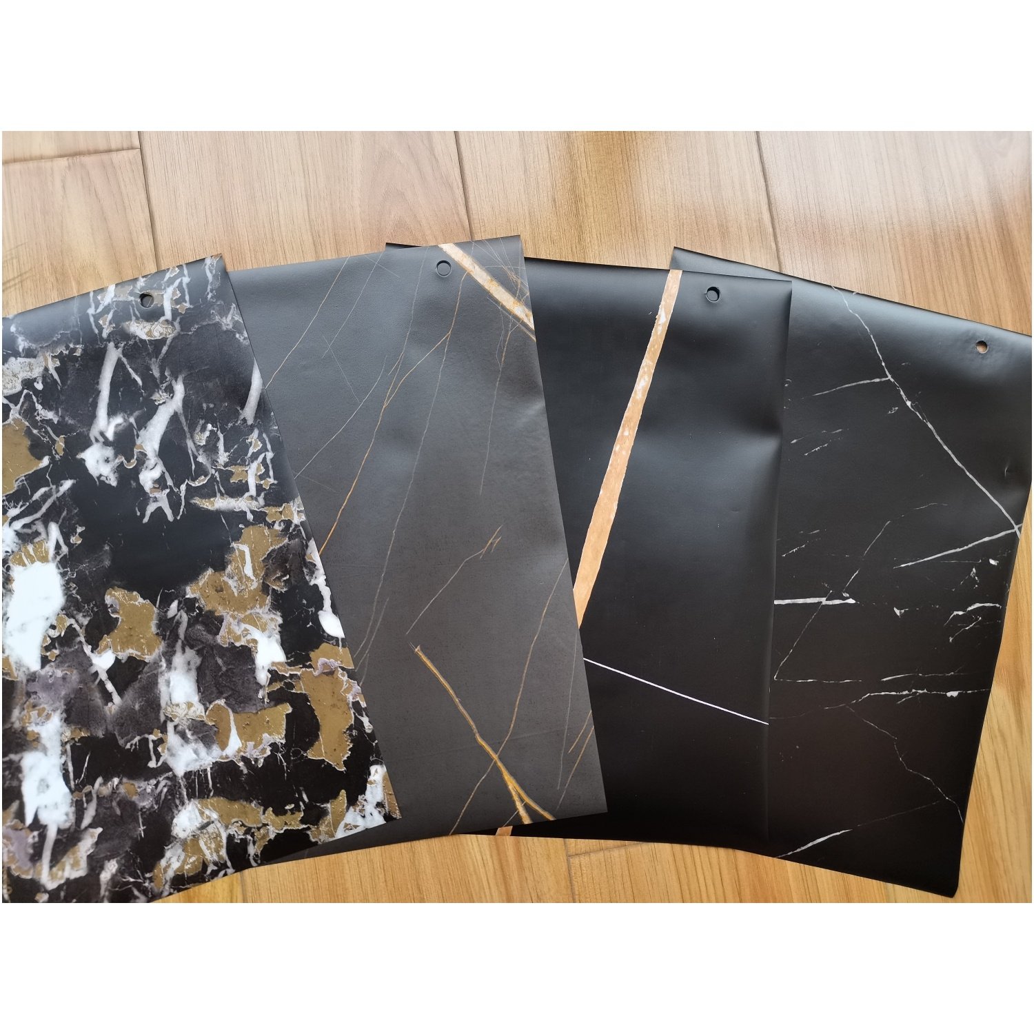 Marble Grain Matte PVC Membrane Foil PVC Hot Lamination Films For Doors Surface Decoration