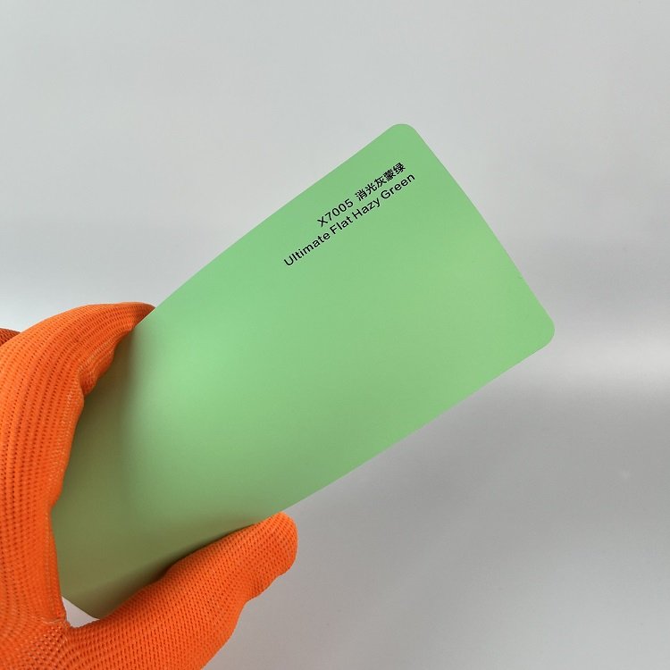 Ultimate Flat Hazy Green car wrapping film milan color ppf green car vinyl wrap car brands stickers
