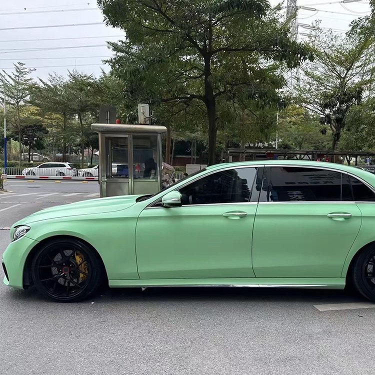 Ultimate Flat Hazy Green car wrapping film milan color ppf green car vinyl wrap car brands stickers