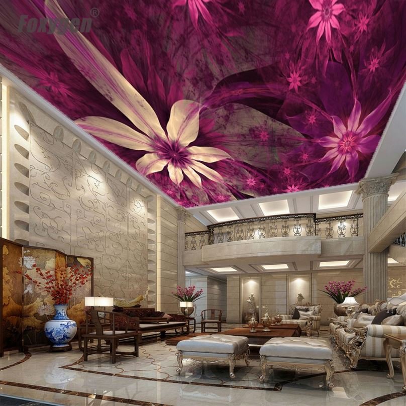 Most popular factory price foxygen uv print 5m strech ceiling film