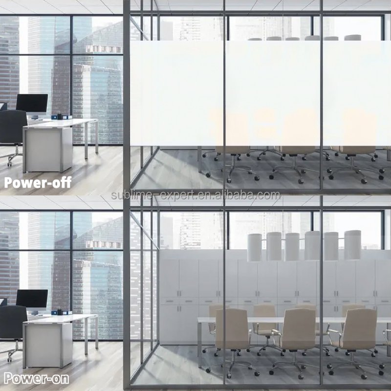 Smart PDLC Film for Half Glass Office Remote Control PDLC Wholesale Smart Home Switchable Glass Door PDLC Smart Film For Glass