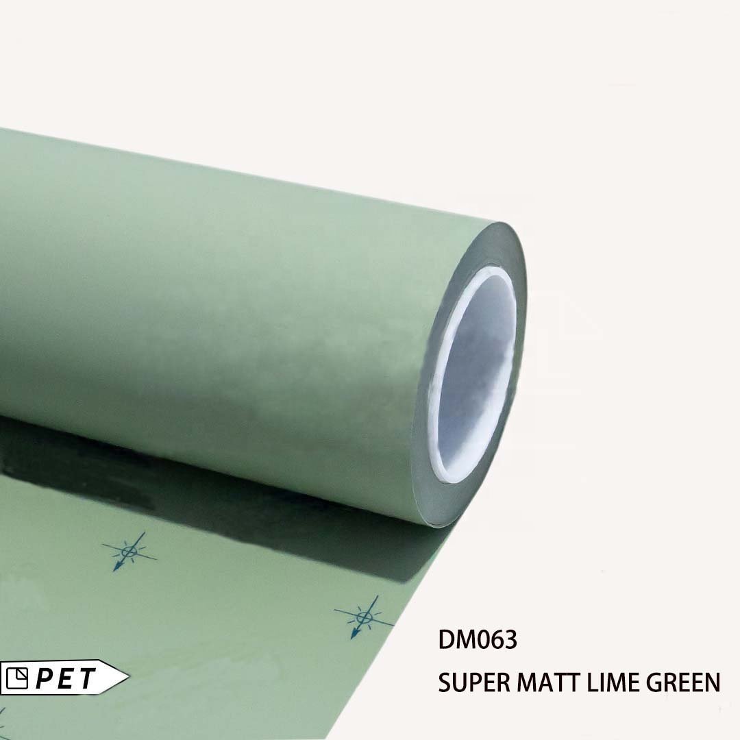 SUPER MATT LIME GREEN Car Wrap Vinyl Film Super Vinyl Self Adhesive Air Bubble Free UV Proof Automobile Decoration Film