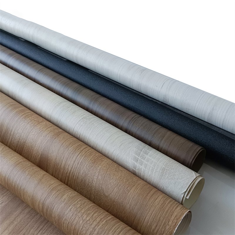 High Quality PVC Wood Grain Film For Furniture Cover Kitchen Cabinet Door Lamination Skin Foaming Panel Cover Film