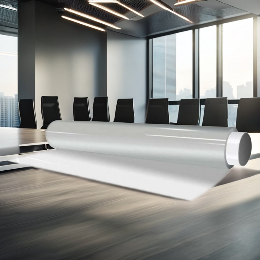 PDLC Opaque White Smart Glass Film Self-Adhesive Decorative Bulletproof Features for Hospital Laminate Usage