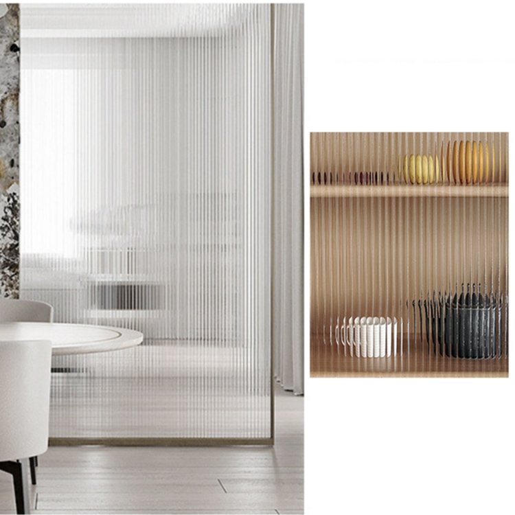 DUUEIHHUER Modern Frosted Decorative Window Film Self-Adhesive Strong Privacy Glass Home Office PVC PET Opaque Stained Roll