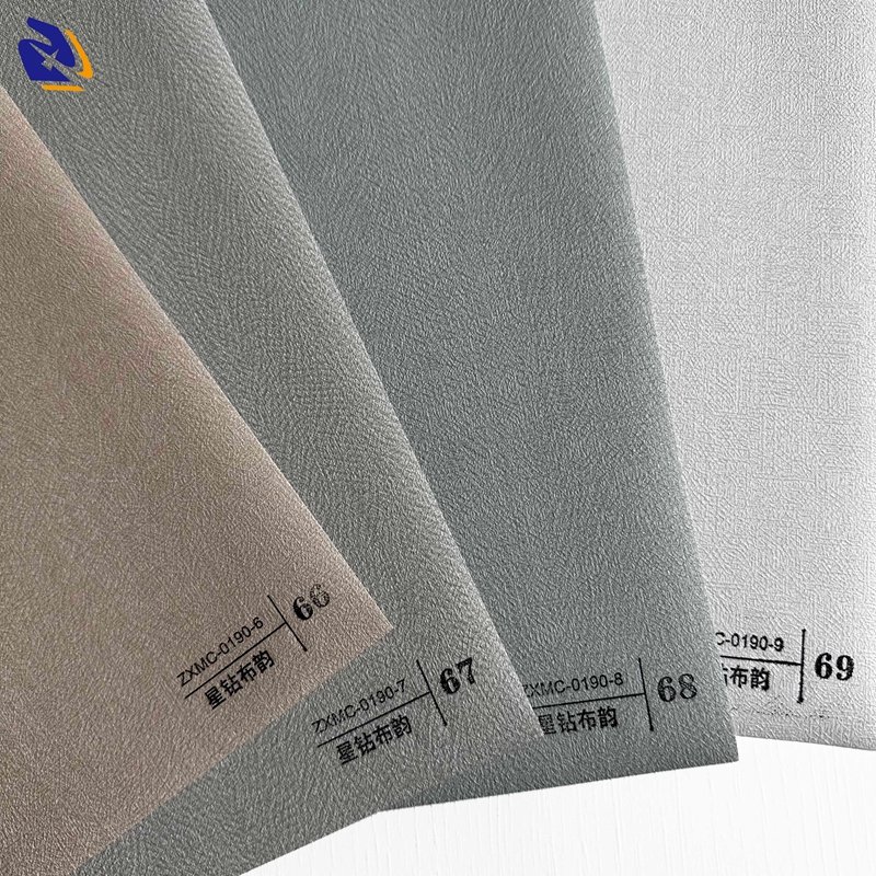 Fabric Design PVC Decorative Film For PVC Wall Panels Laminating Machine Cloth PVC Foil For Marble Sheet Charcoal Board