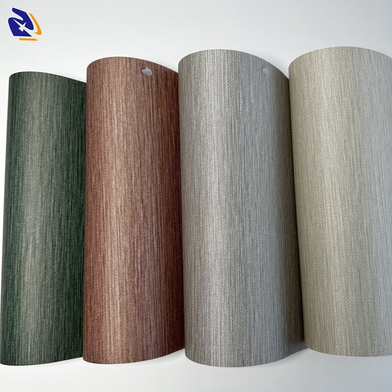 Fabric Design PVC Decorative Film For PVC Wall Panels Laminating Machine Cloth PVC Foil For Marble Sheet Charcoal Board