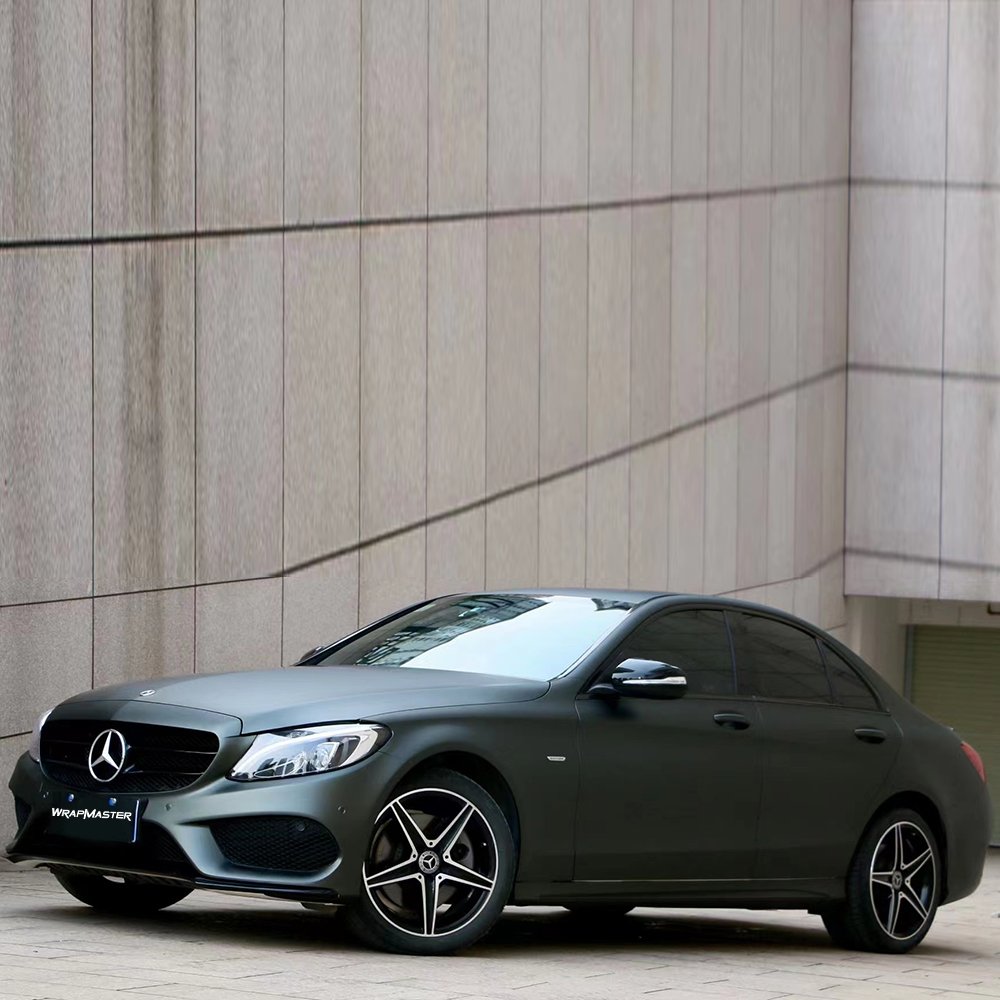 WRAPMASTER 1.52*18m Ultra Matte Metallic Mystical Green Vinyl Wrap Car Stickers