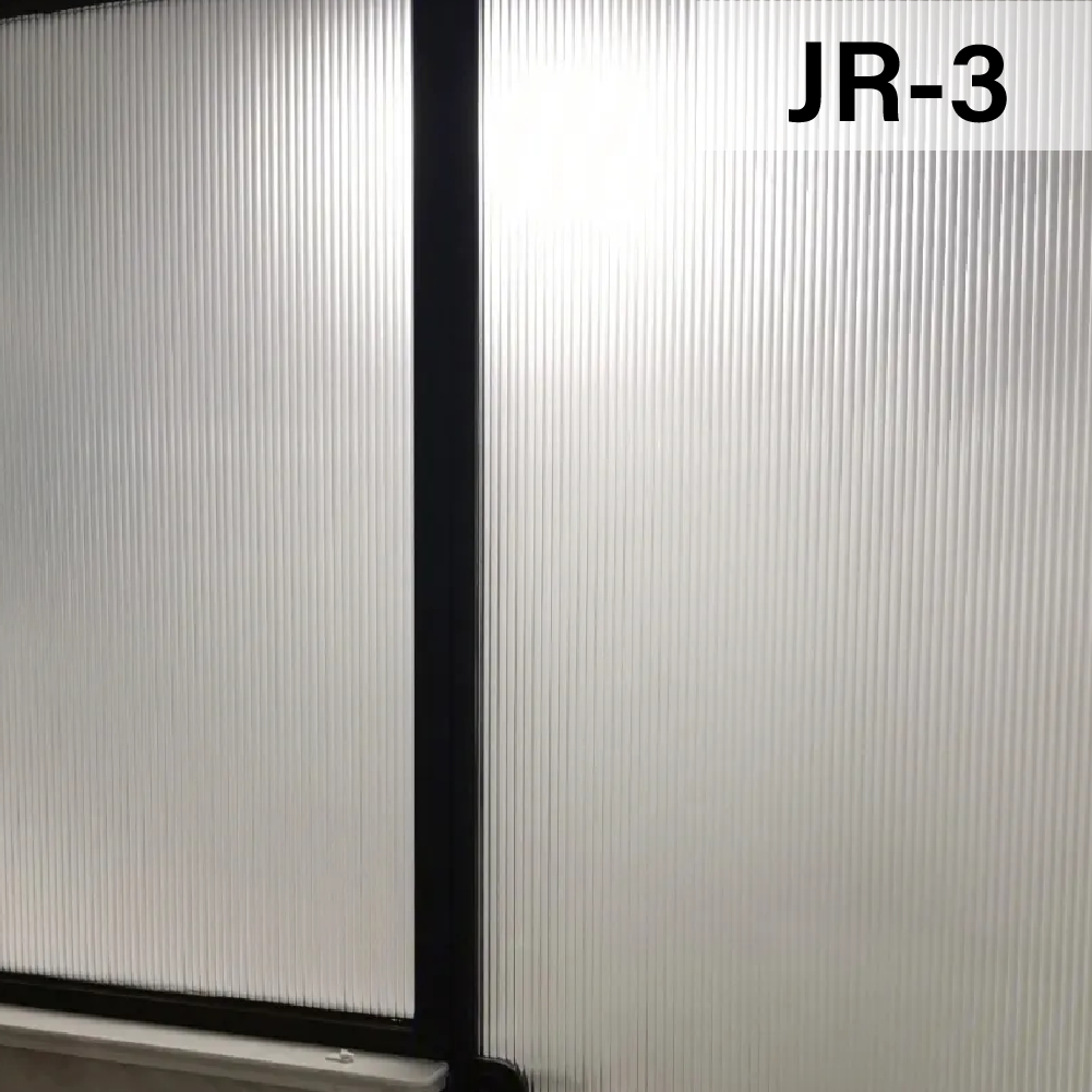 Frosted White Reeded Glass Film 12mm Decorative film 3D Glass Stickers for Window Privacy Film