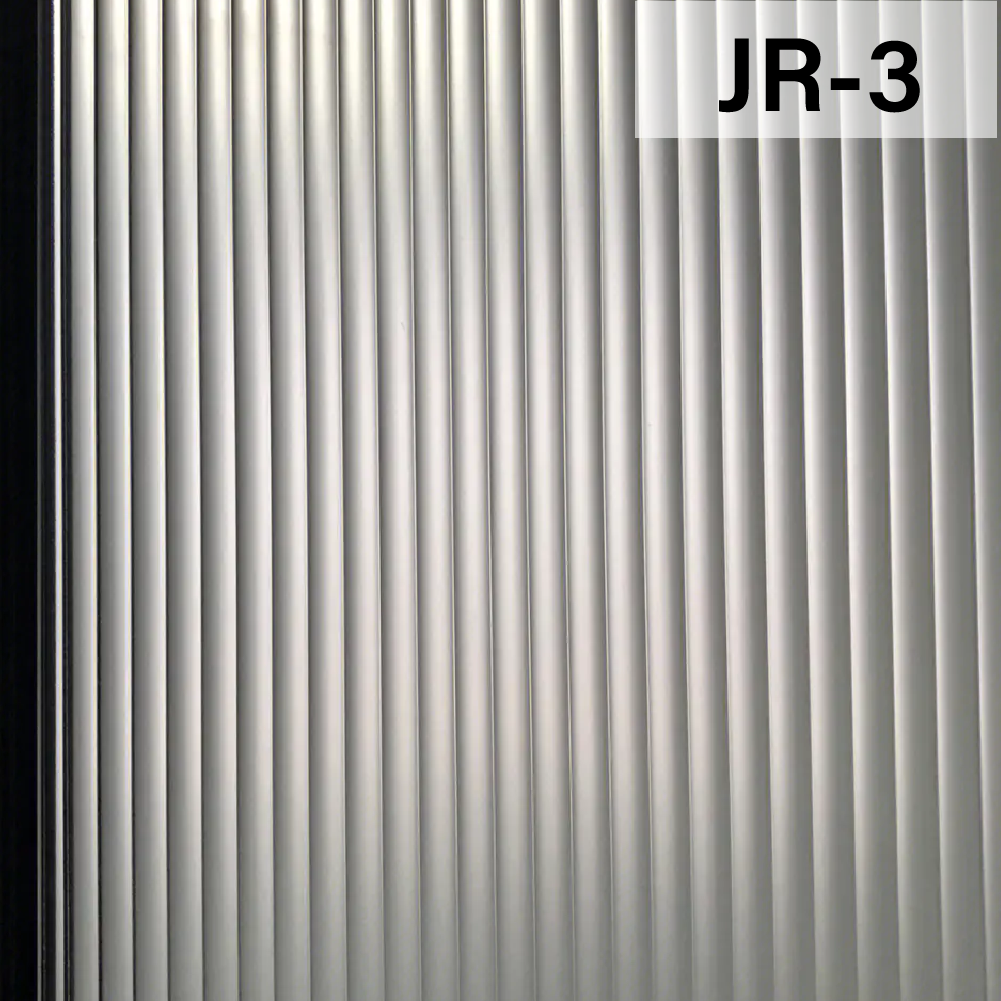 Frosted White Reeded Glass Film 12mm Decorative film 3D Glass Stickers for Window Privacy Film
